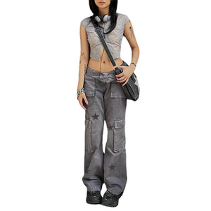 Pulse Panache Wide Leg Cargo Cargo Pants CJ Dropshipping   