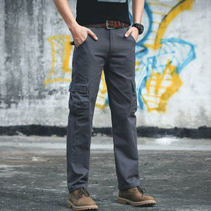 Workday Explorer Cargo Pants | Sixtine Apparel - Model in Grey