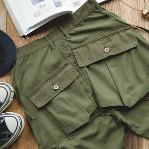 Downtown Drift | Utility Cargo Pants  - Sixtine Apparel slanted pockets.