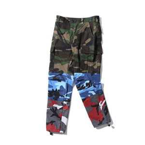 Oakland Oasis Cargo Pants | Sixtine Apparel - Green Blue Red