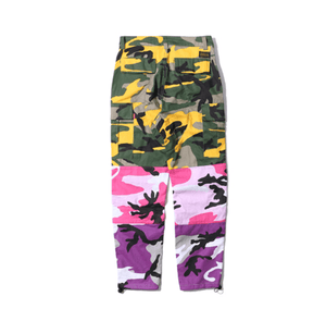 Oakland Oasis Cargo Pants | Sixtine Apparel - Yellow Pink Purple