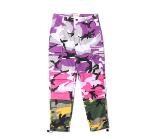 Oakland Oasis Cargo Pants | Sixtine Apparel  - Purple Pink Yellow