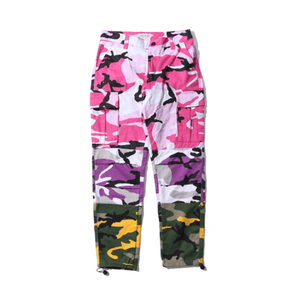 Oakland Oasis Cargo Pants | Sixtine Apparel - Pink Purple Yellow