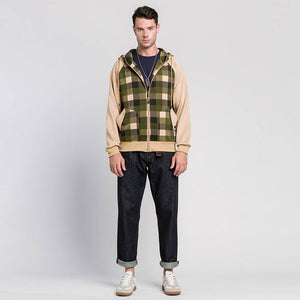 Tartan Luxe Hoodie Hoodies CJ Dropshipping Khaki L 