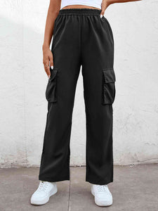 Tranquil Cargo Cargo Pants Trendsi Black S 