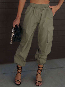 Comfort Breeze Drawstring Cargo Cargo Pants Trendsi   