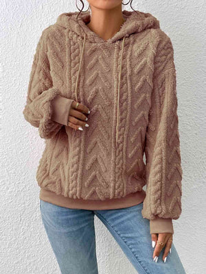 Metro Knit Hoodie Hoodies Trendsi Camel S 