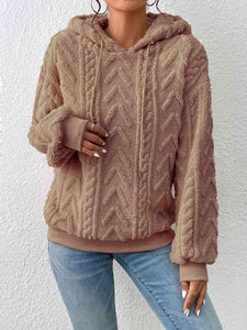 Metro Knit Hoodie Hoodies Trendsi Camel S 