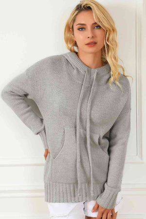 Enchanté Knit Hoodie Hoodies Trendsi   