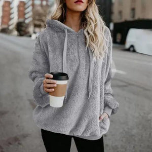 Luxe Laces Hoodie Hoodies Trendsi Light Gray S 