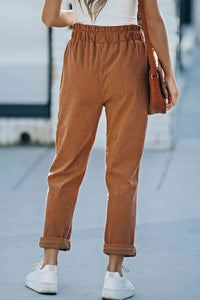 Calm Crest Corduroy Cargo Cargo Pants Trendsi   