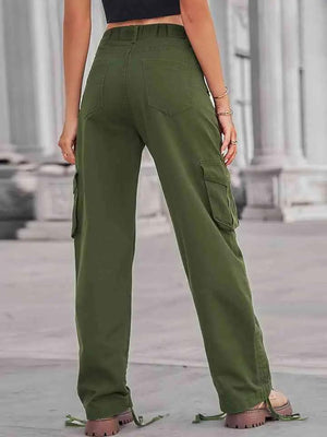 Blissful Draw Cargo Cargo Pants Trendsi   