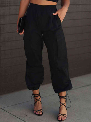 Comfort Breeze Drawstring Cargo Cargo Pants Trendsi   