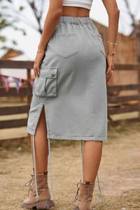 Western Vogue Cargo Skirt  Trendsi   