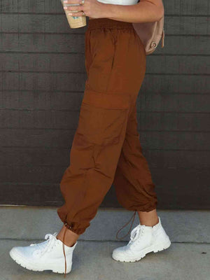 Comfort Breeze Drawstring Cargo Cargo Pants Trendsi   