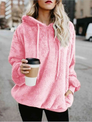 Luxe Laces Hoodie Hoodies Trendsi Blush Pink S 