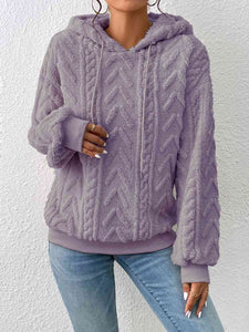 Metro Knit Hoodie Hoodies Trendsi Lilac S 