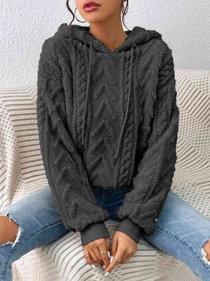 Metro Knit Hoodie Hoodies Trendsi   