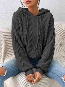 Metro Knit Hoodie Hoodies Trendsi   