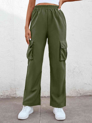 Tranquil Cargo Cargo Pants Trendsi Moss S 