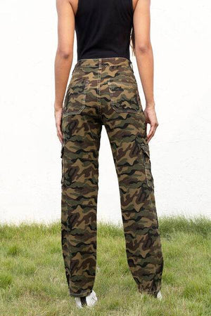 SoHo Serenade Camo Cargo Cargo Pants Trendsi   