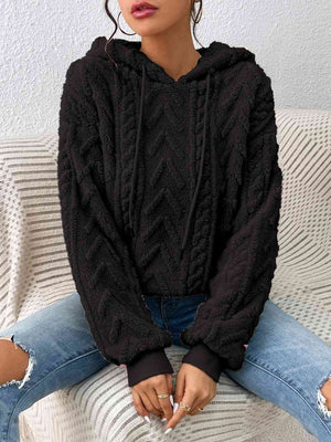 Metro Knit Hoodie Hoodies Trendsi   